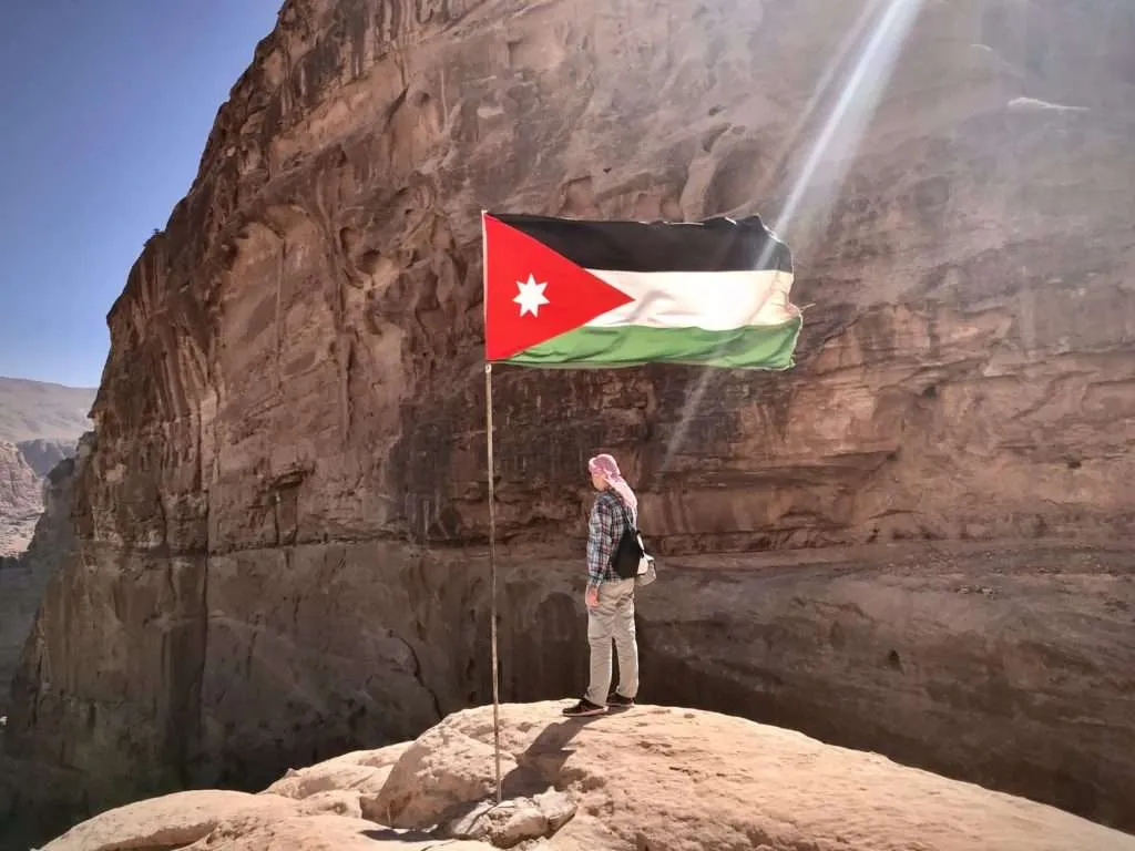 Jordan, visiting Petra, hiking to Ad-Deir Monastery