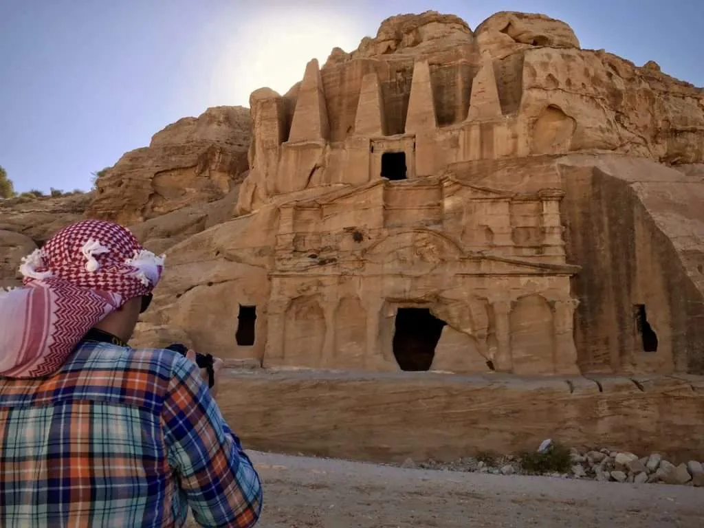 Jordan, visiting Petra, the Royal Tombs