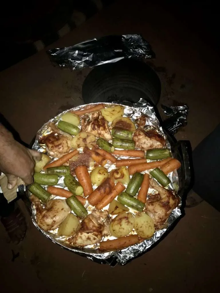 Food in Jordan - desert dinner