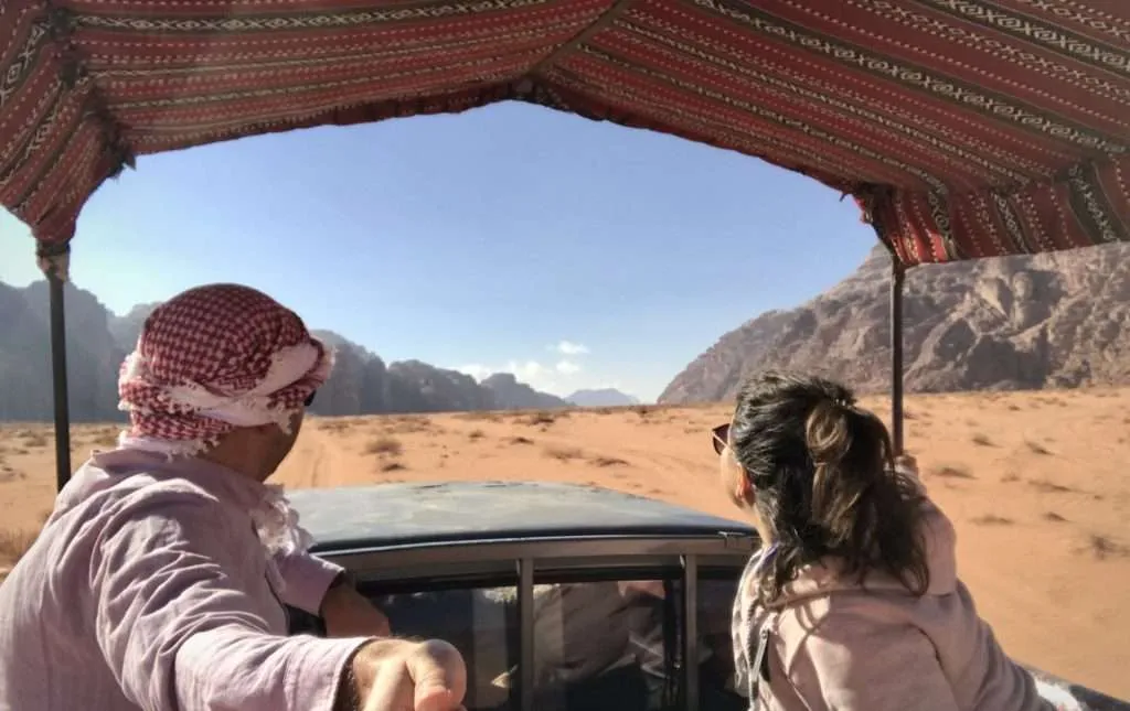 Best places to visit in Jordan - jeep tour in Wadi Rum desert