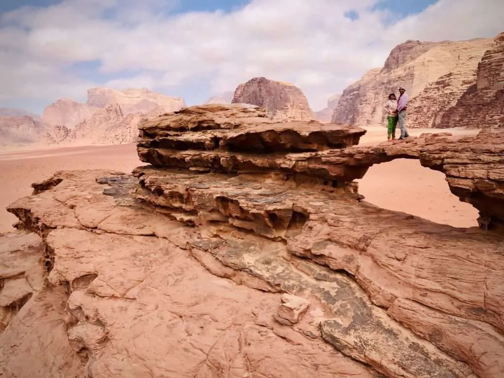 Jordan, Wadi Rum desert tour - Um Fruth rock bridge