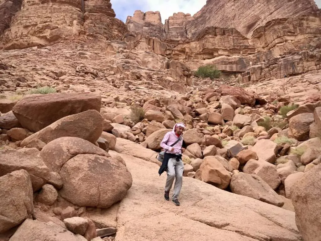 Jordan, Wadi Rum desert tour - Khazali canyon