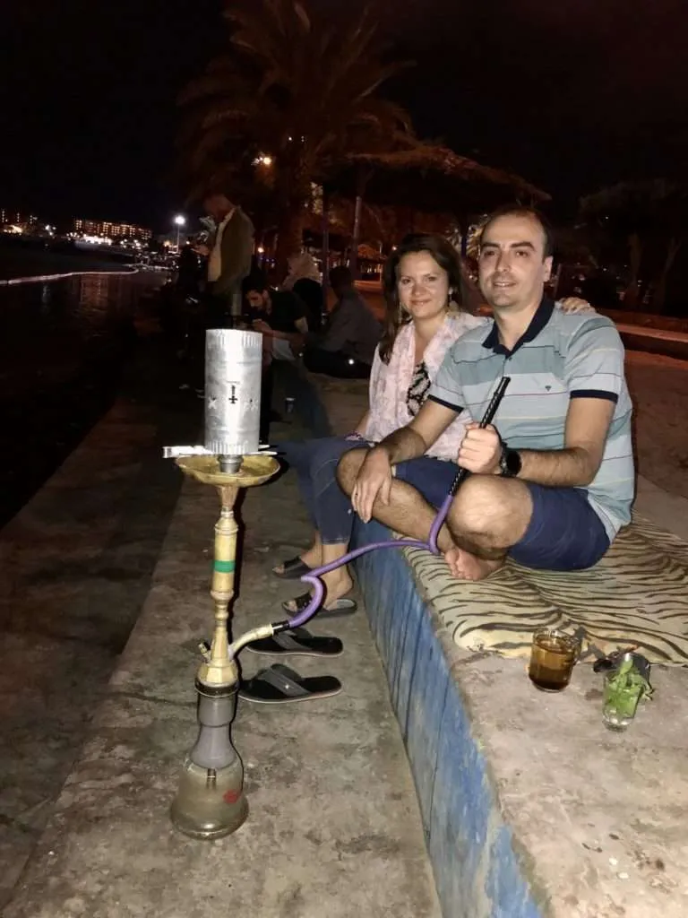 Jordan itinerary - shisha in Aqaba