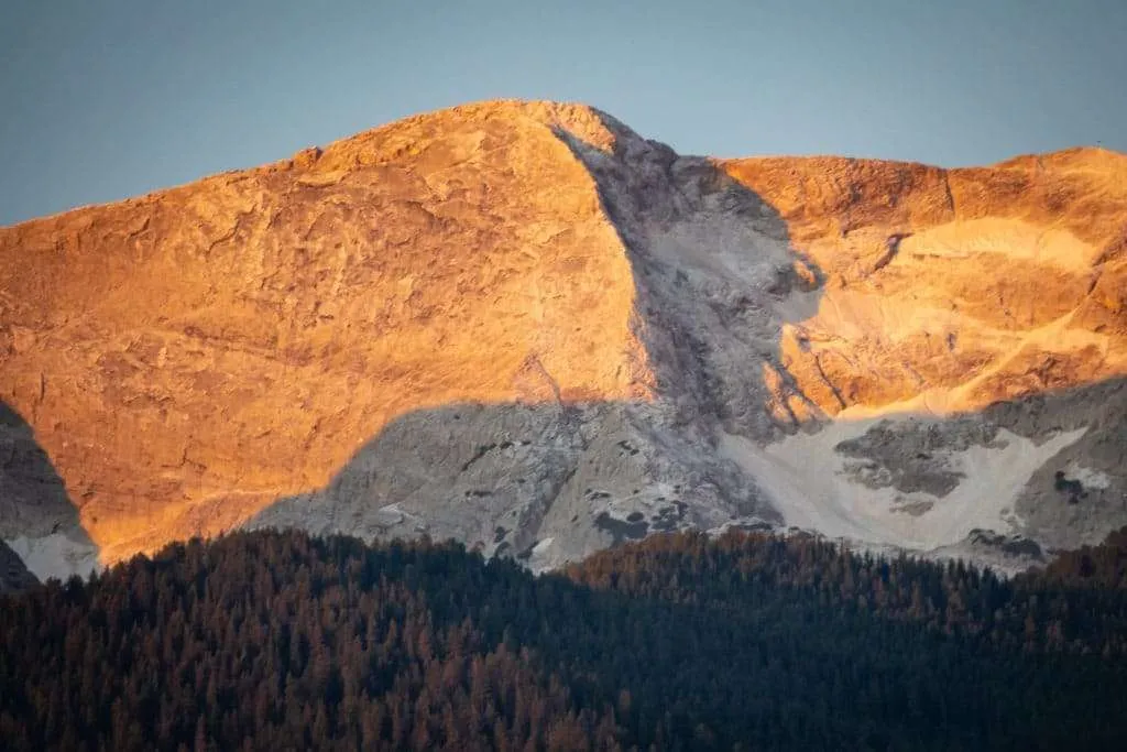 Bansko and Pirin mountain at sunrise