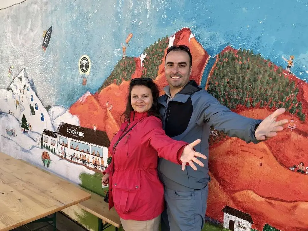 Coworking Bansko painted murals