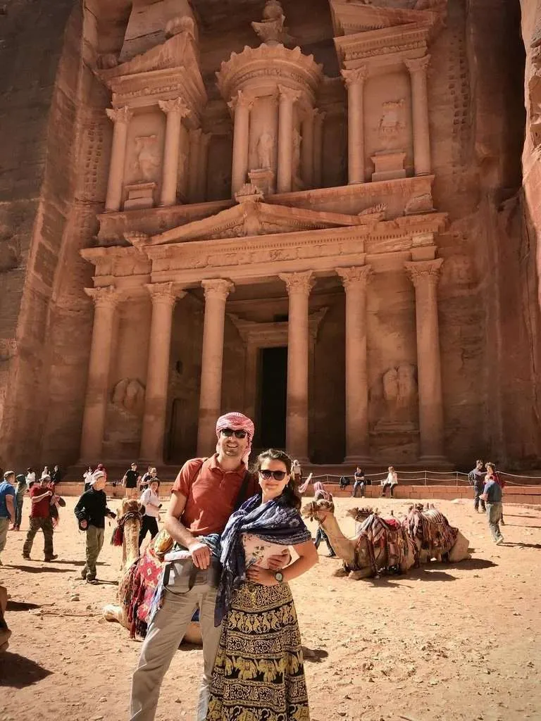 Jordan, visiting Petra, The Treasury Al Khazneh