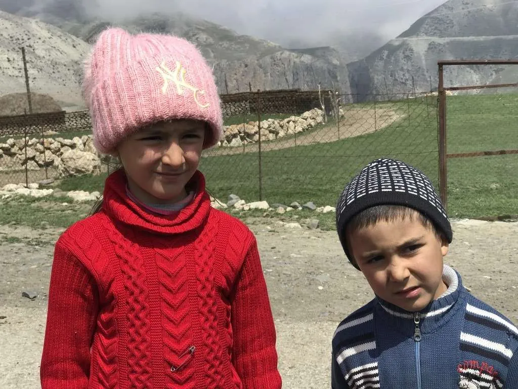 Kids in Xinaliq, Azerbaijan