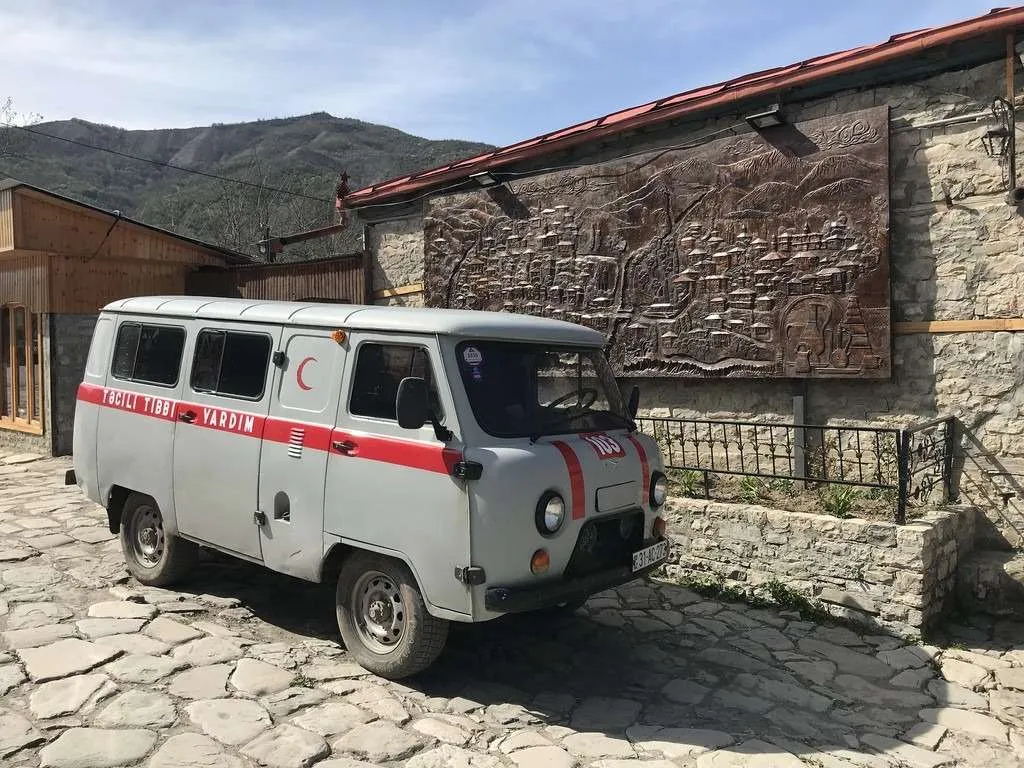 minivan in Lahich, Azerbaijan