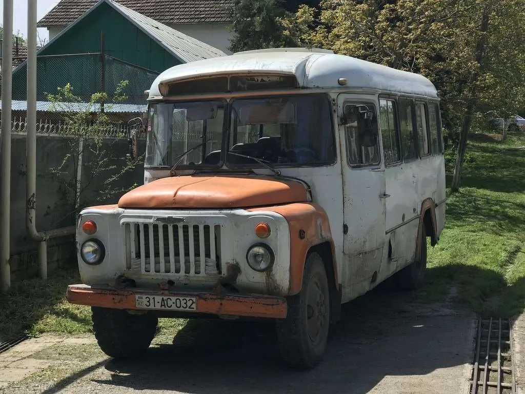 old bus in Ivanovka, Azerbaijan