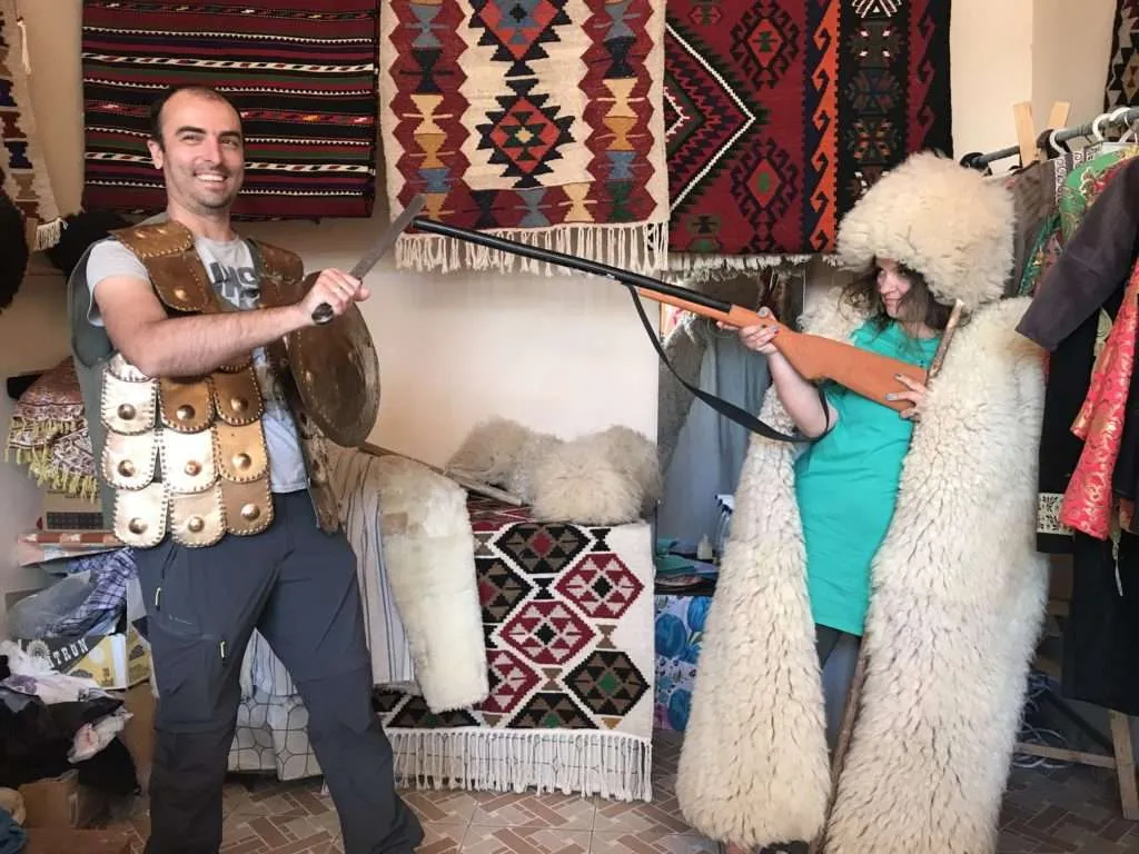 traditional wear in Lahich, Azerbaijan