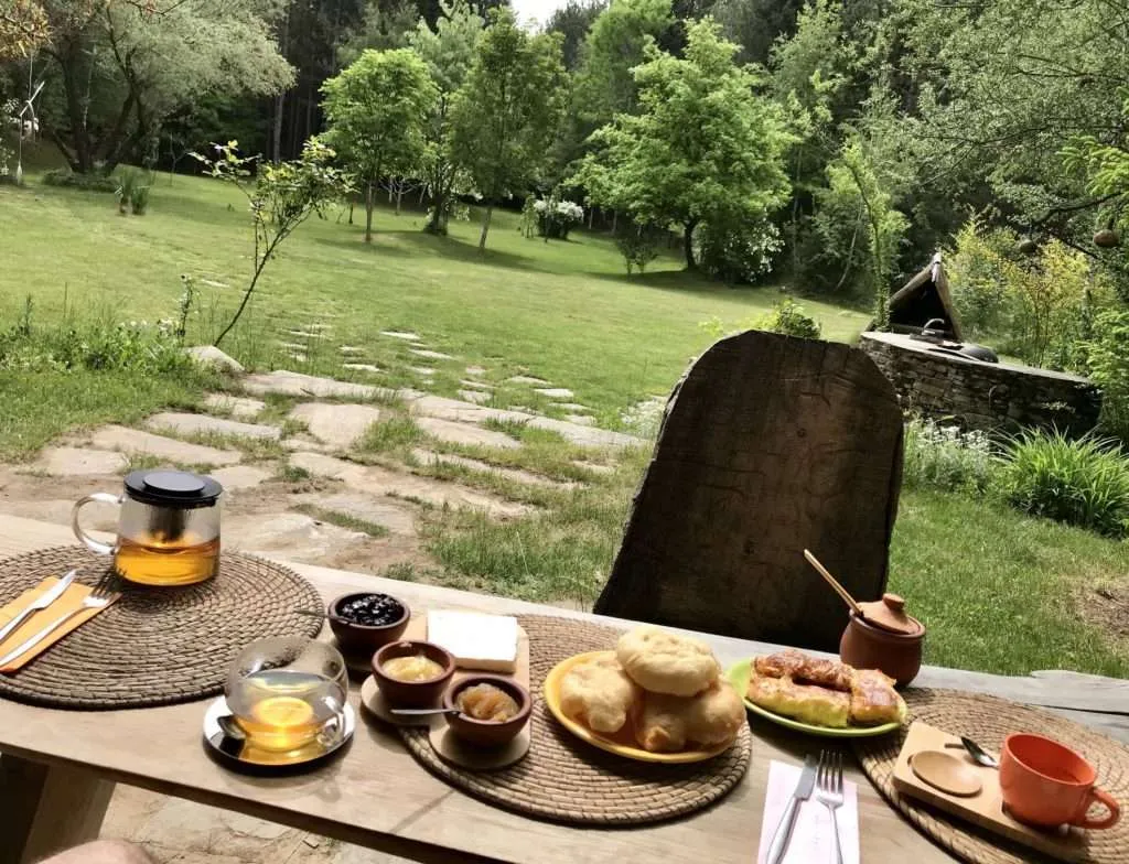 Traditional Bulgarian breakfast, Omaya ecovillage