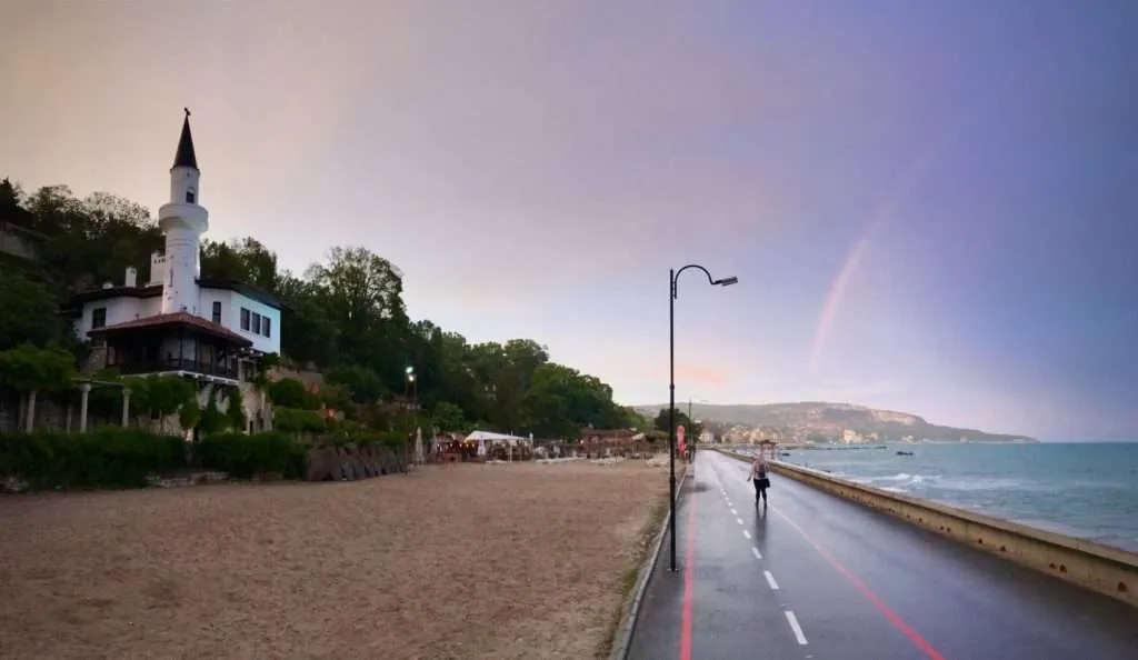 Balchik Palace and the sea promenade, Bulgaria