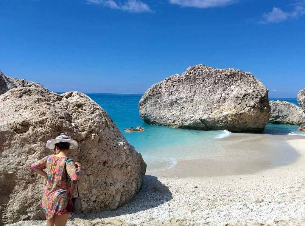 The best beaches on Lefkada island, Greece - Megali Petra beach