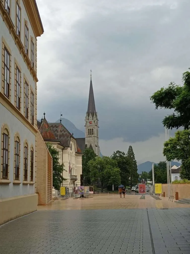 Vaduz city center, Liechtenstein