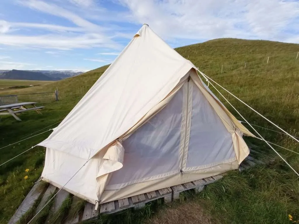 Experiential and unusual places to stay in Iceland: Canvas glamping