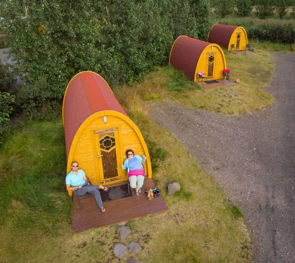 Where to stay in Iceland - affordable and unusual accommodation - Fossatun Camping Pods