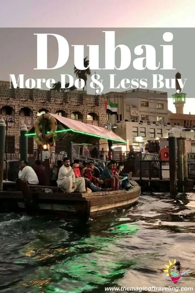 Dubai More Do and Less Buy