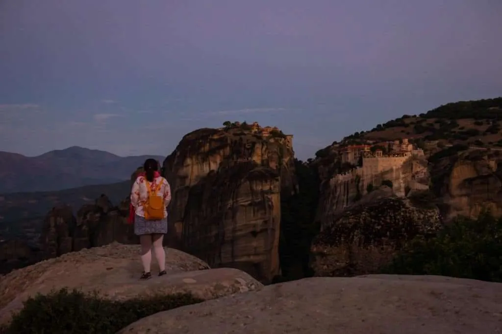 Visiting Meteora monasteries and rock formations in Greece