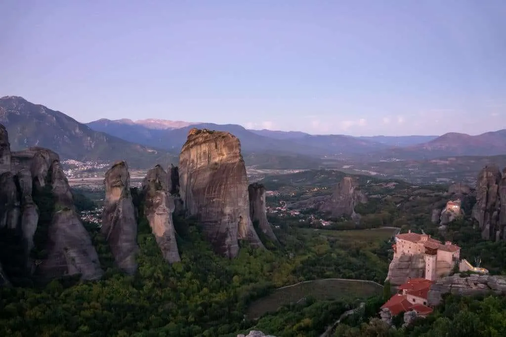 Visiting Meteora monasteries and rock formations in Greece