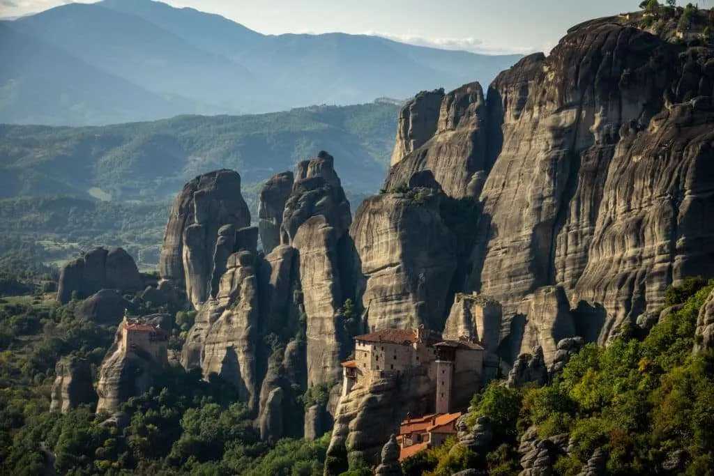 Visiting Meteora monasteries and rock formations in Greece