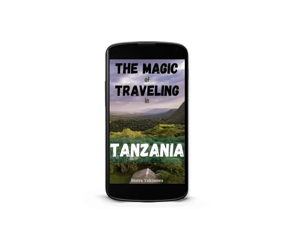 The Magic of Traveling in Tanzania Book 3D Cover phone