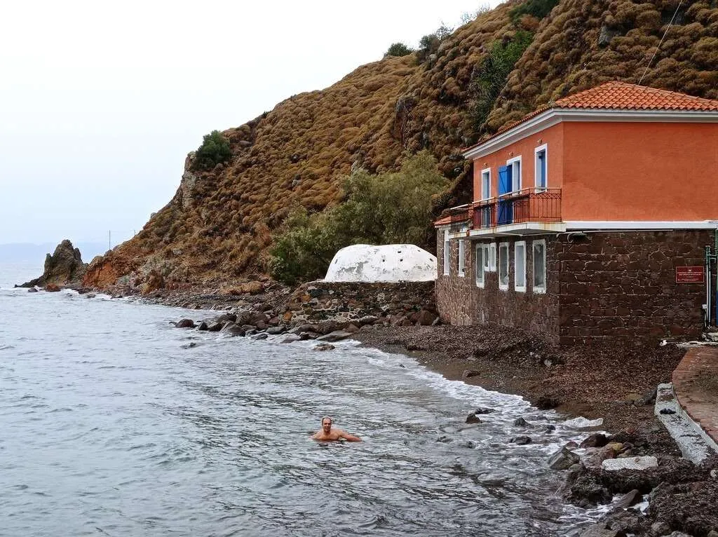 Lesbos island itinerary - Eftalou hot springsi