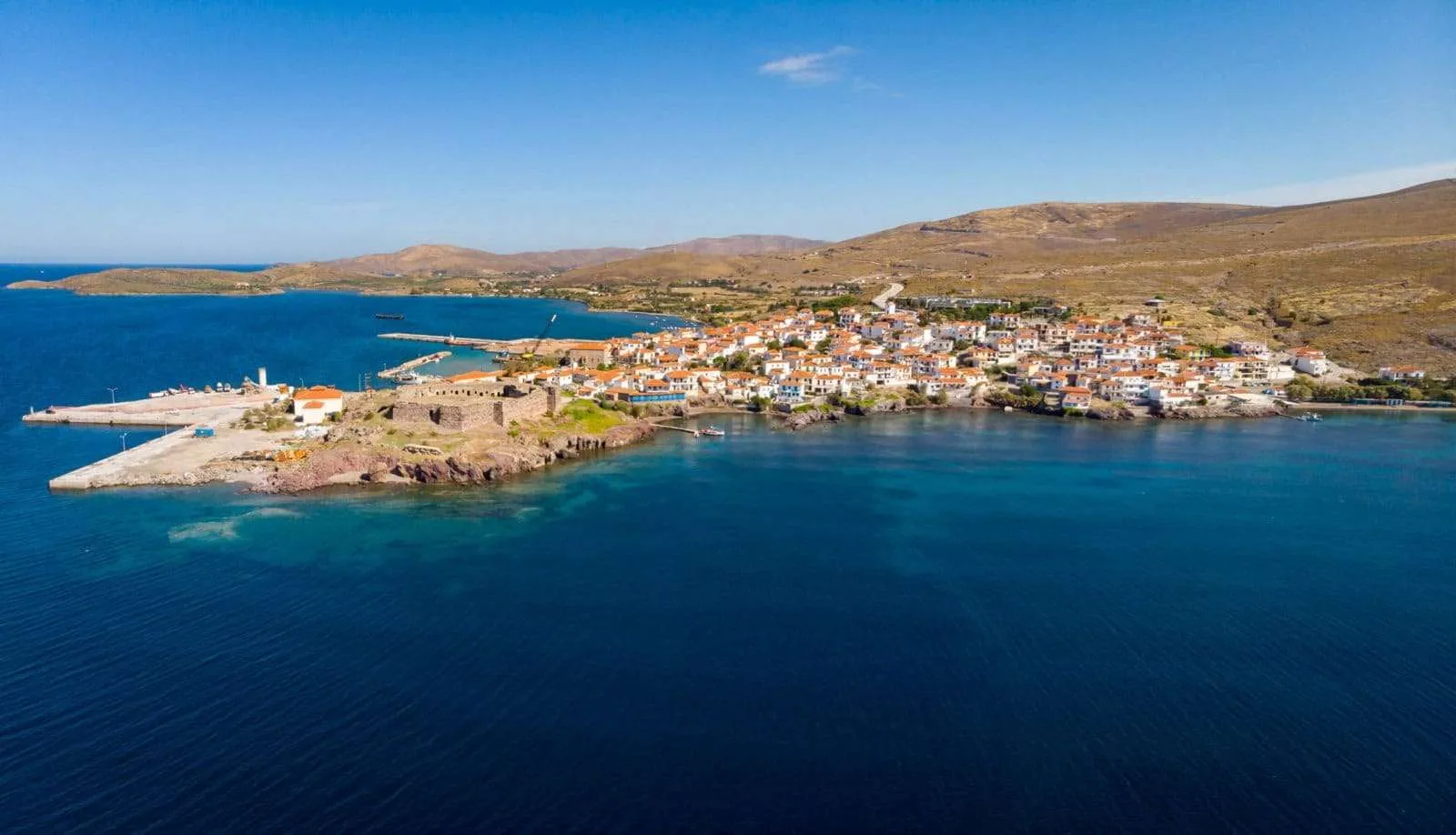 Lesbos island drone photos - Sigri