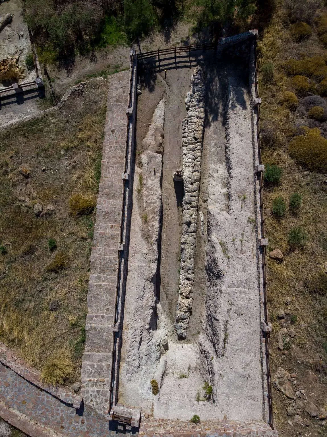 Lesbos island drone photos - Petrified Forest of Lesvos