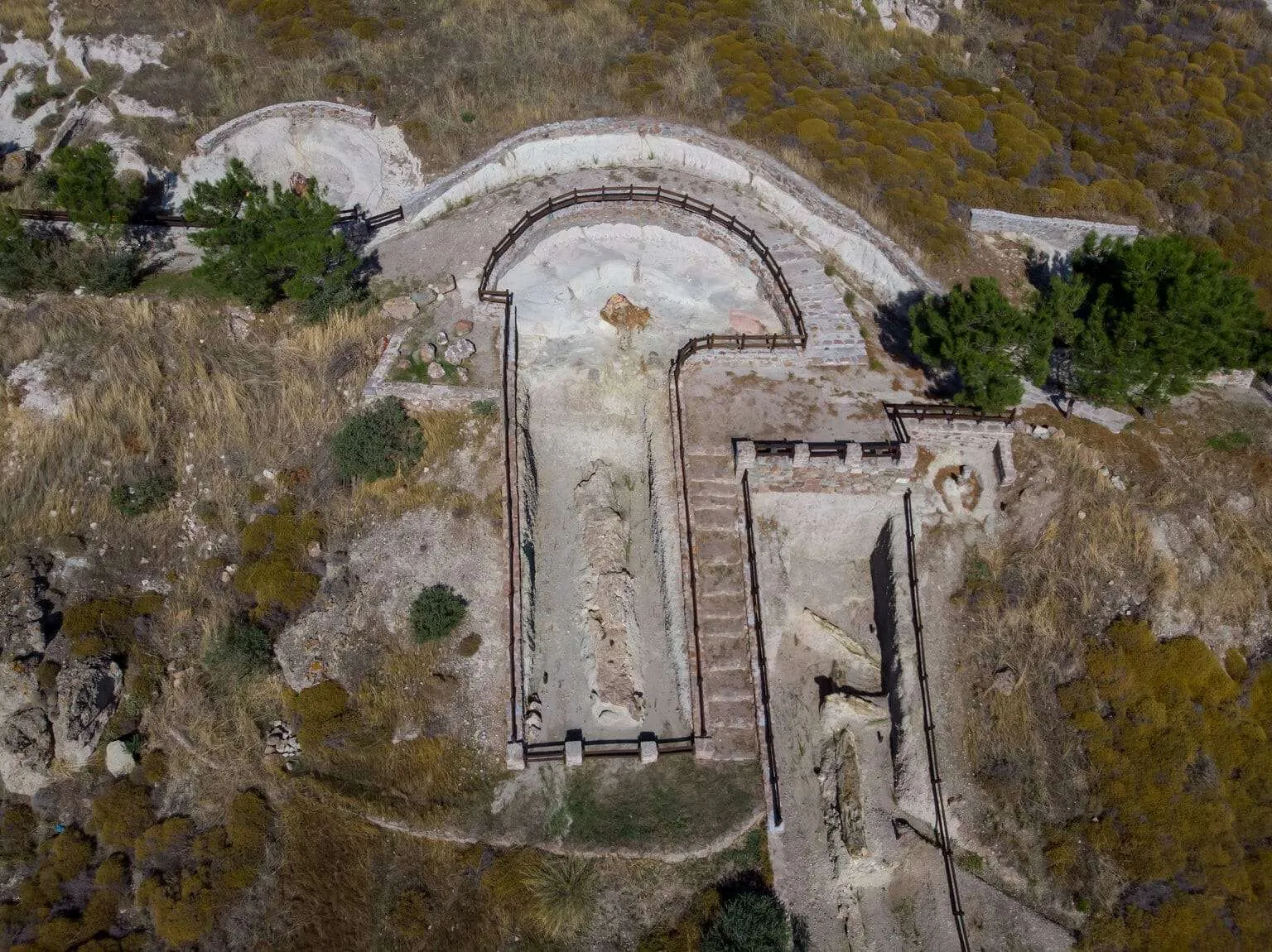 Lesbos island drone photos - Petrified Forest of Lesvos