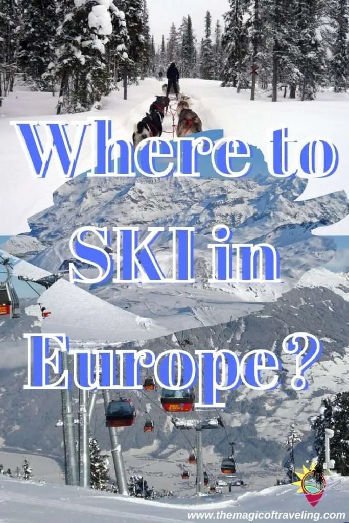 Where to ski in Europe Pin