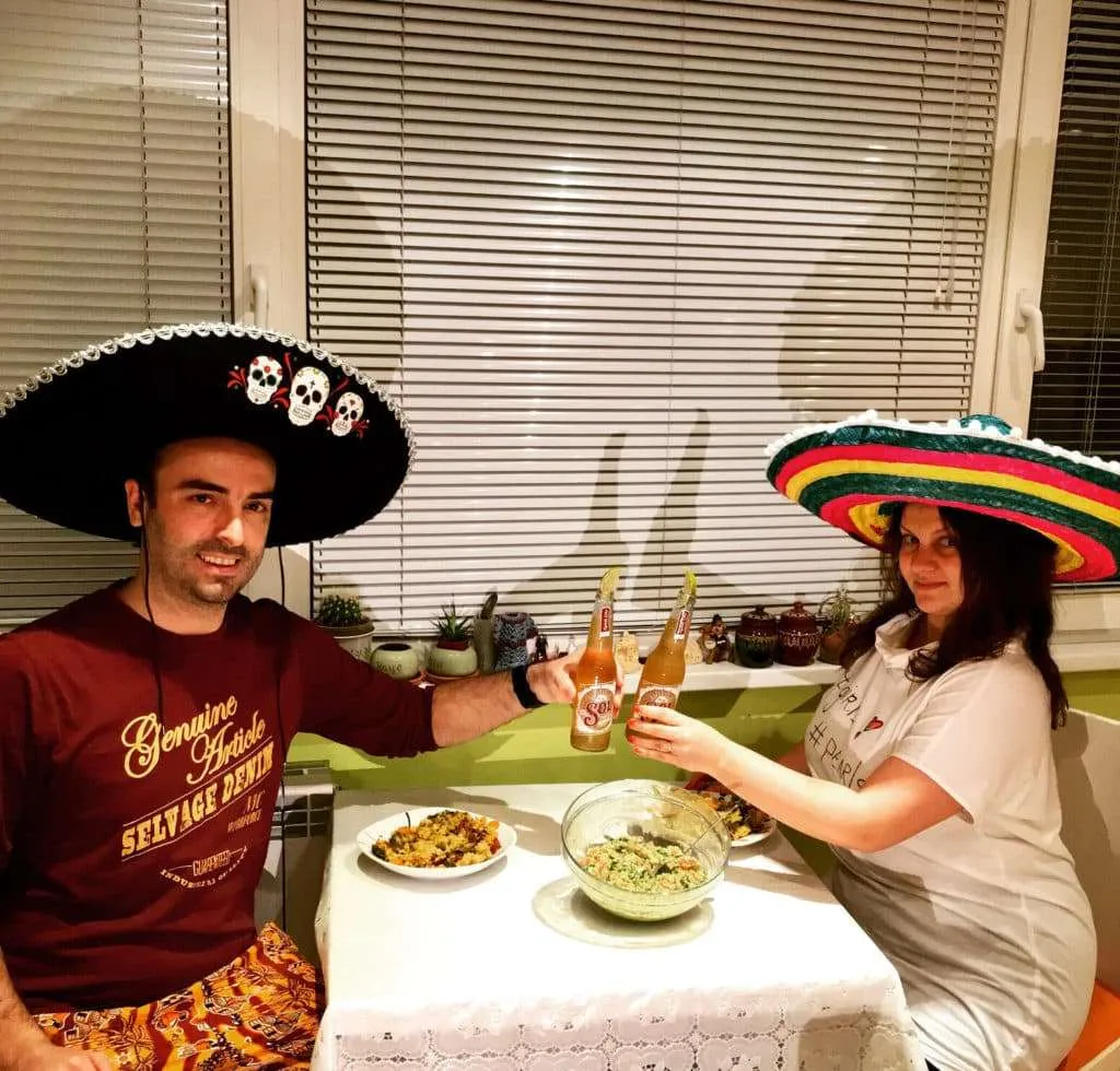 Mexican dinner at home in Sofia