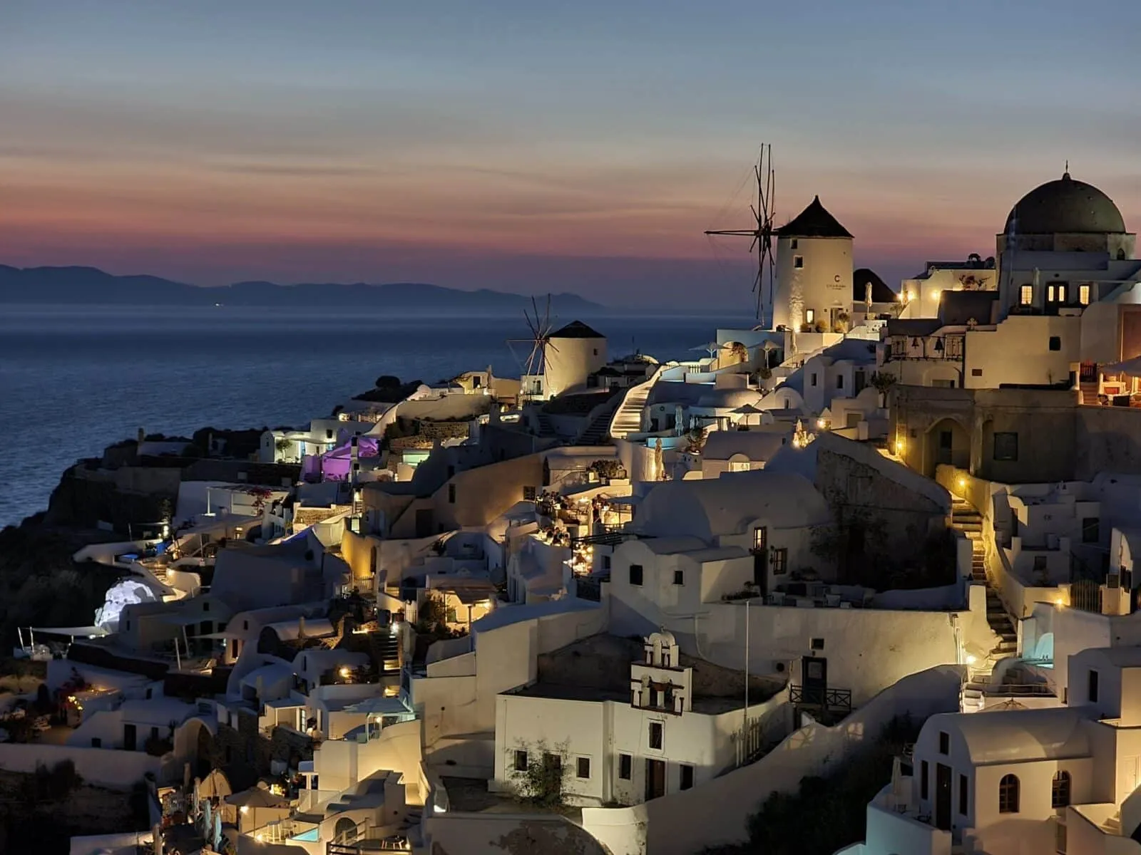 Sunset from Oia Castle, Santorini, Greece