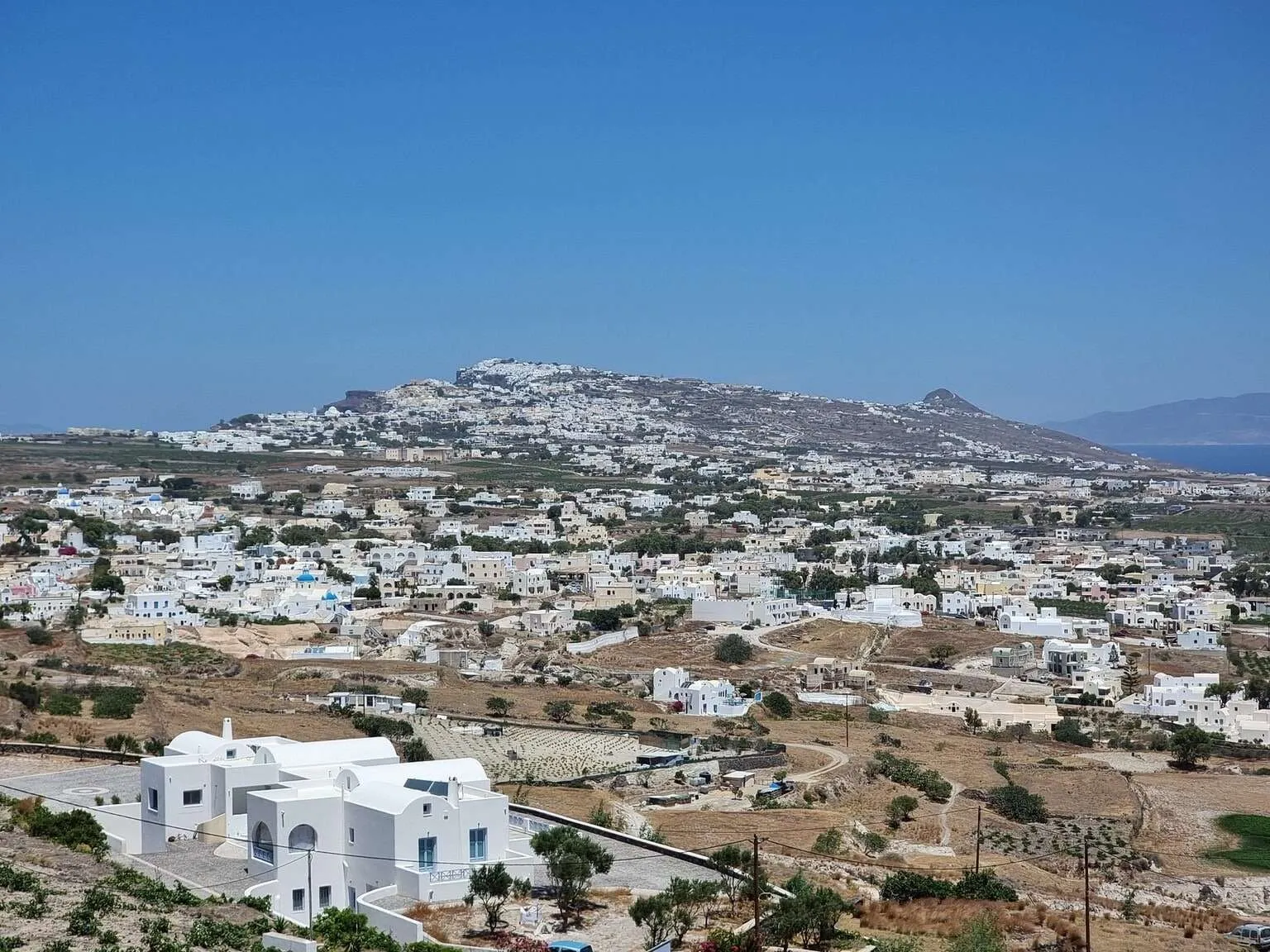 Landscapes in Santorini, Greece