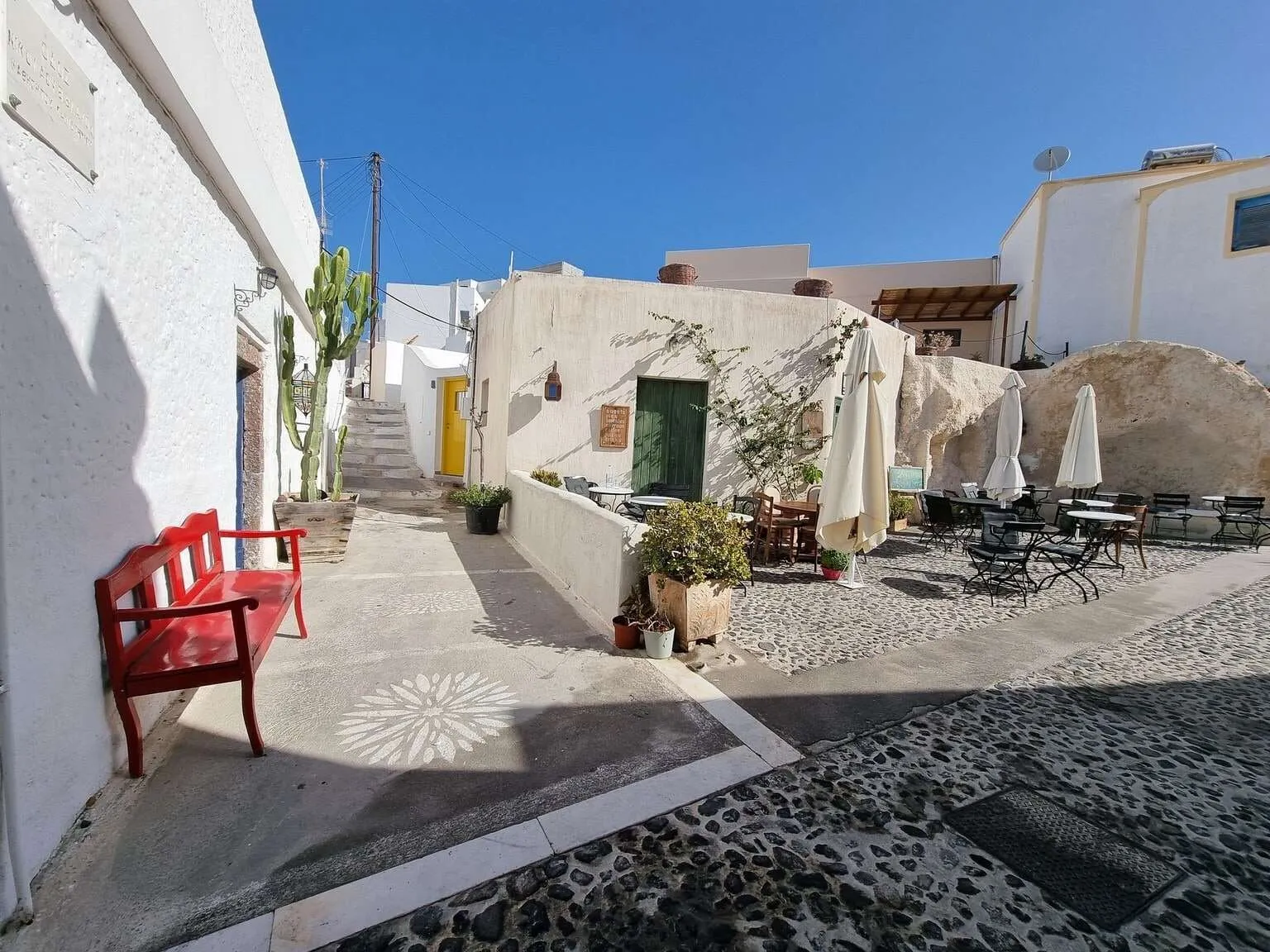 Megalochori village, Santorini, Greece
