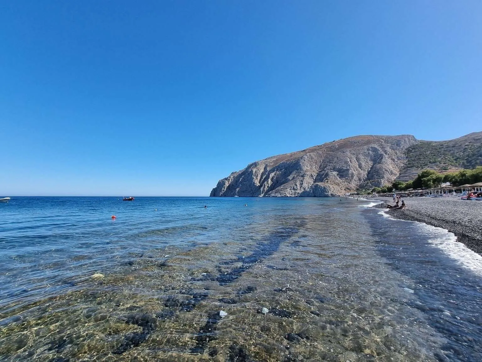 Kamari beach, Santorini, Greece