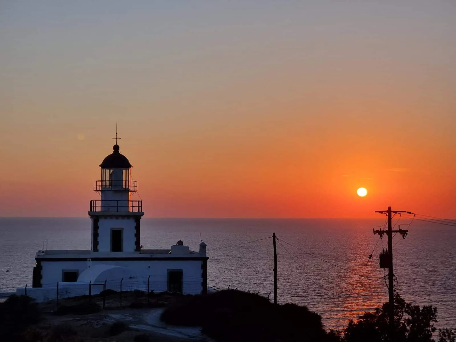 Akrotiri Lighthouse, Santorini, Greece