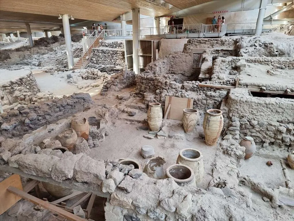 Akrotiri Archaeological Site, Santorini, Greece