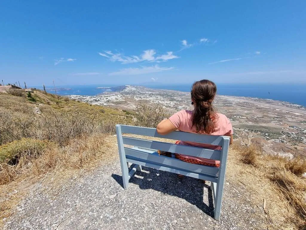 Prophet Elias Monastery and Lookout Point, Santorini, Greece
