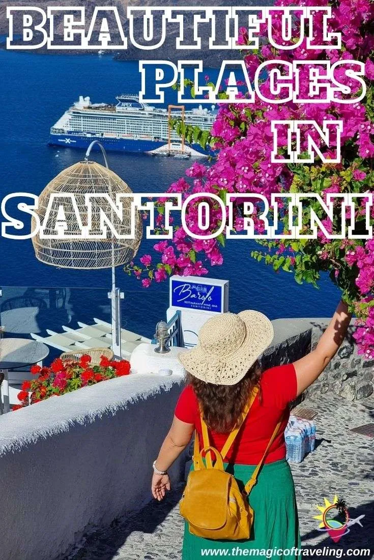 Beautiful places in Santorini, Greece