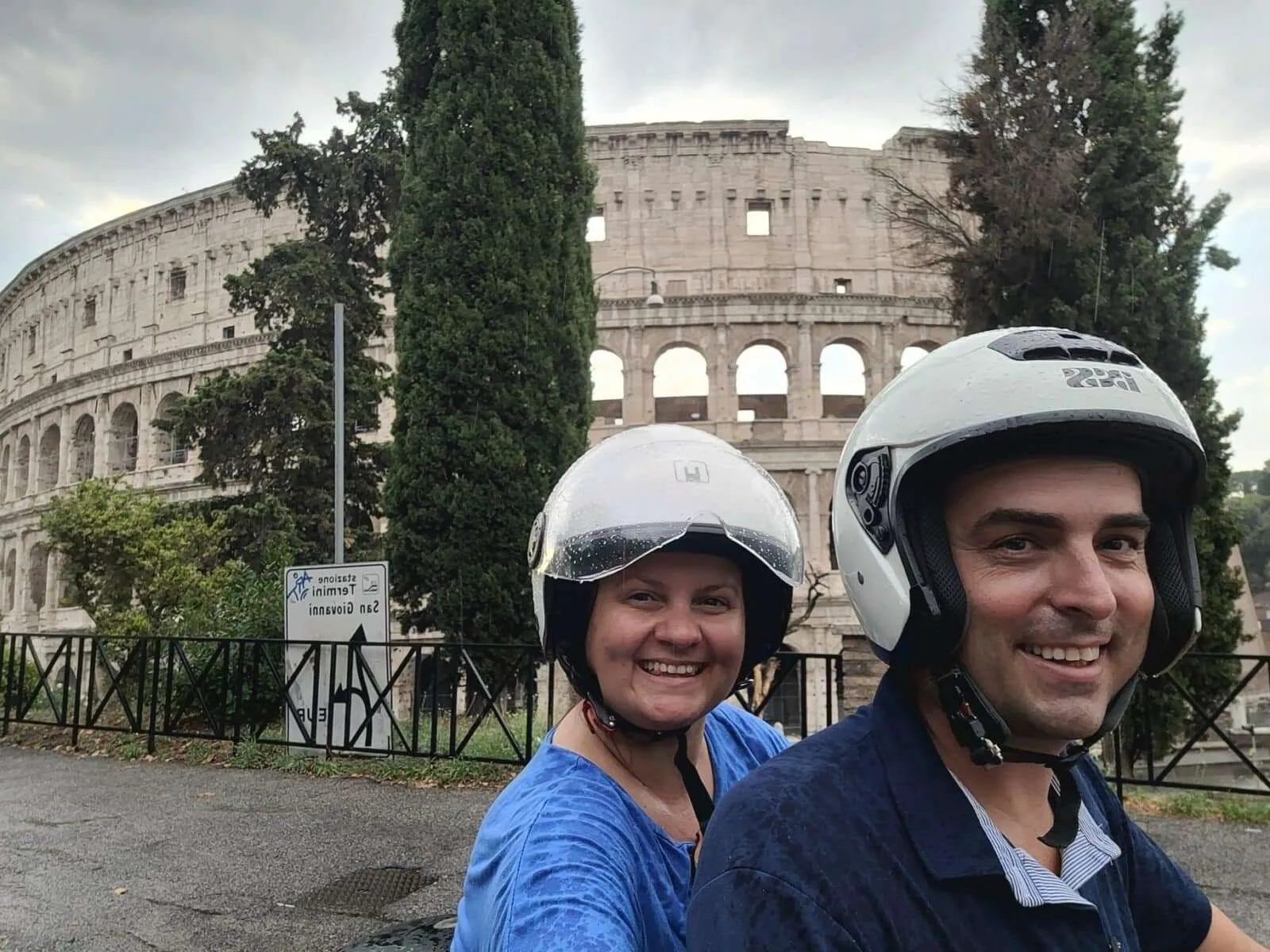 The Colosseum, Rome on a Vespa tour, Italy