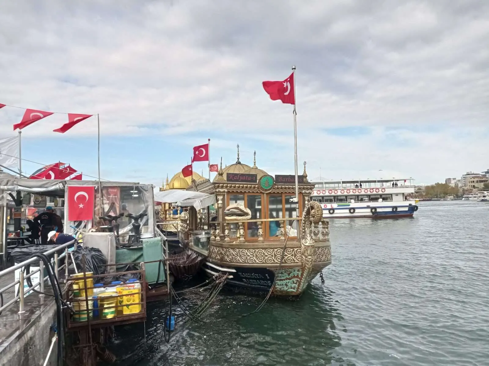 Boats at the Bosphorus, Istanbul, Turkey