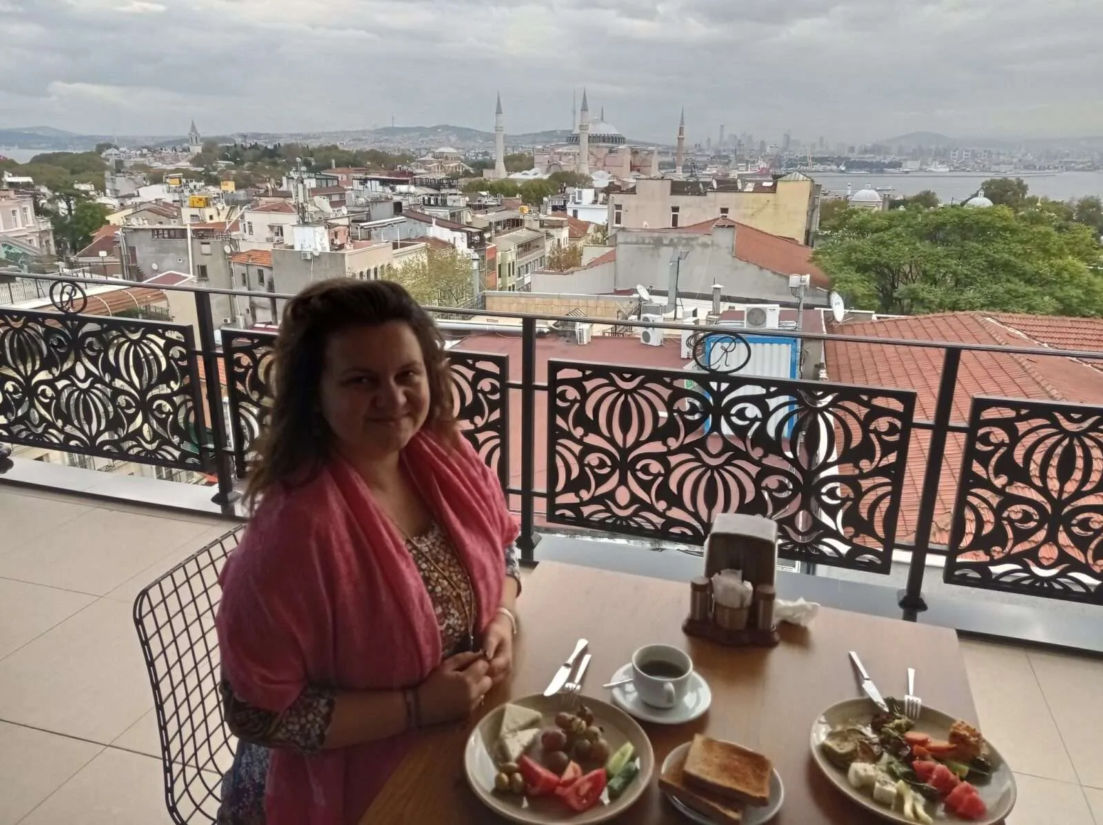 Hotel with a view to Blue Mosque, Istanbul, Turkey