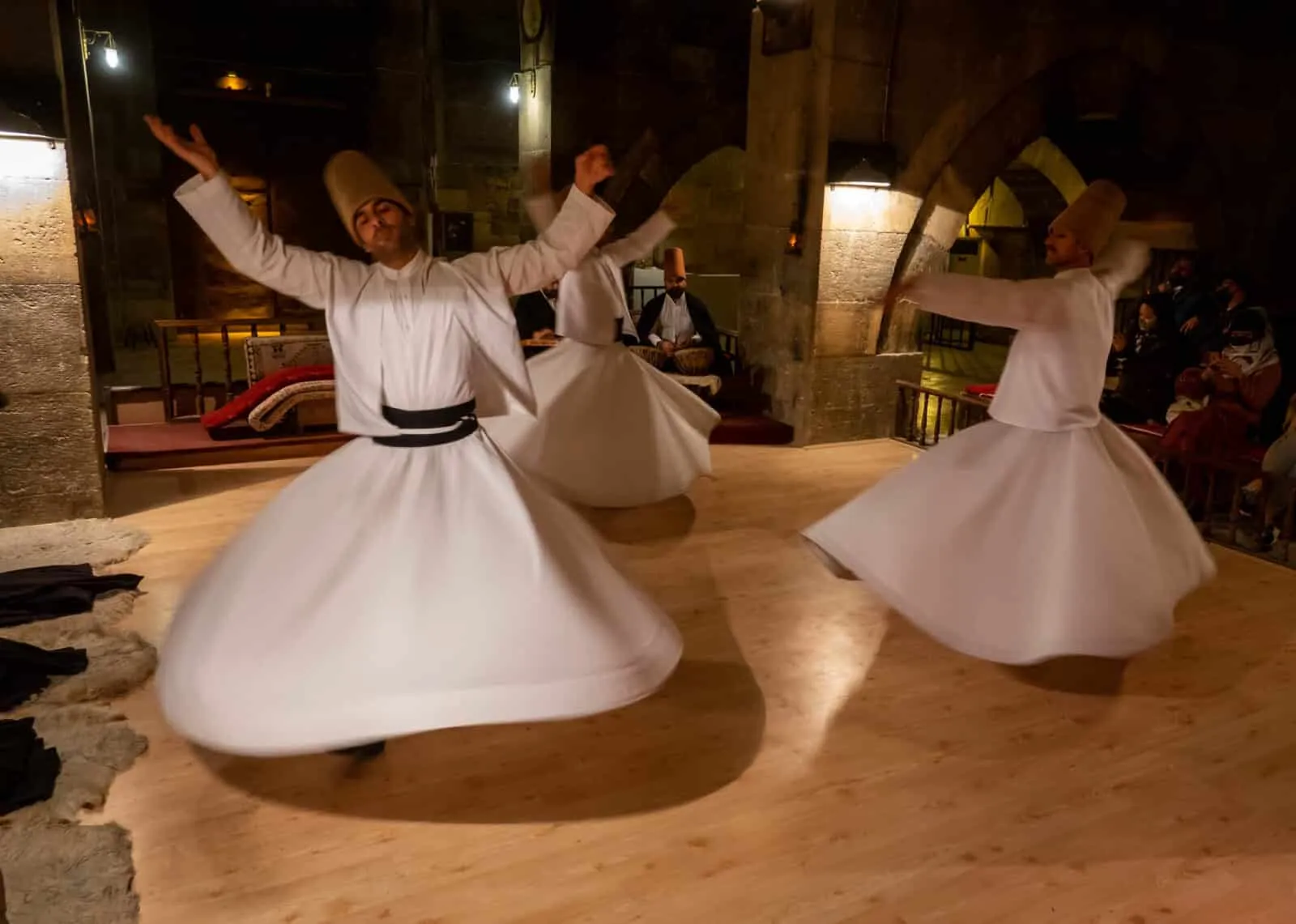 Dervish dance at Caravanserai, Cappadocia, Turkey itinerary