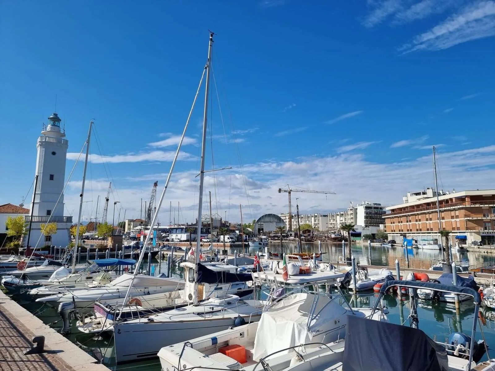 Boats in Rimini, Italy
