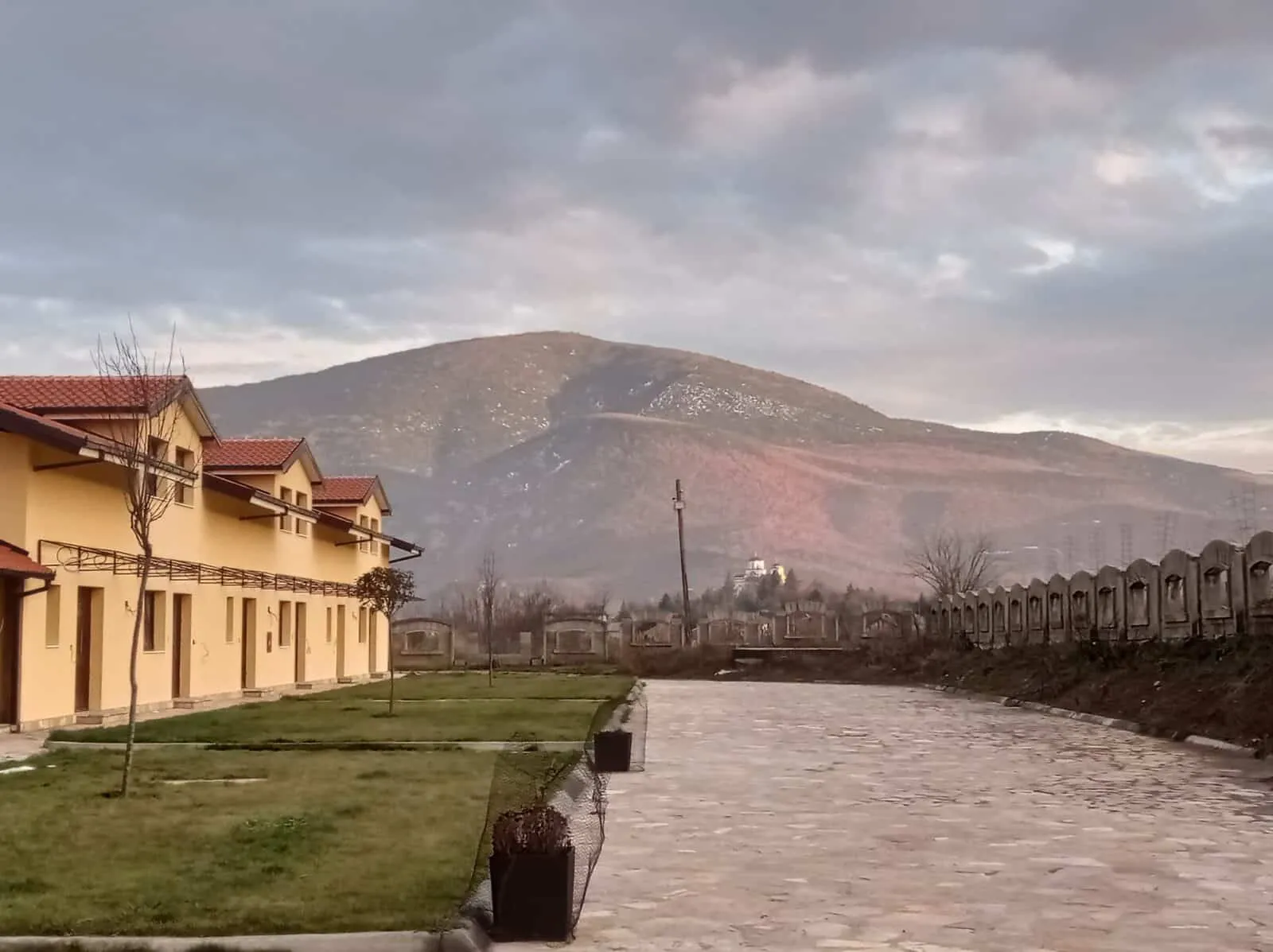 North Macedonia, sunset time at Queen Maria Winery