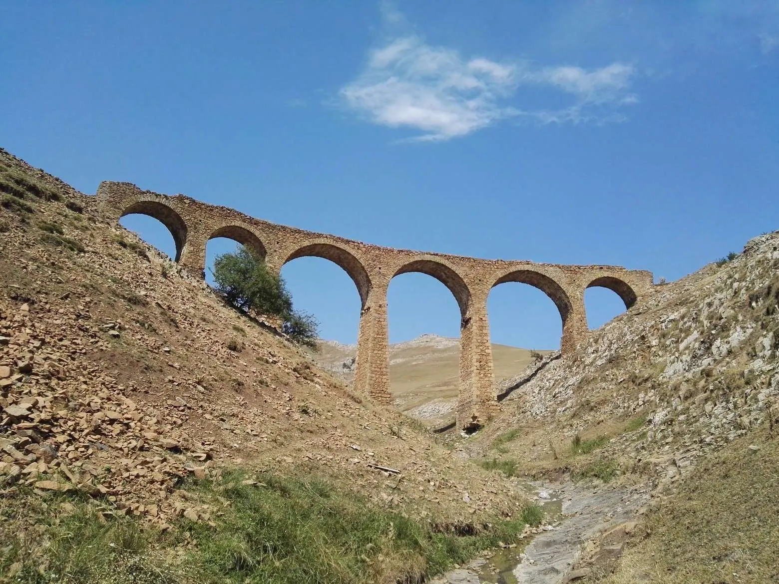 A bridge from the first railway in the Caucasus built by Siemens brothers, photo by Kanan Aghasiyev