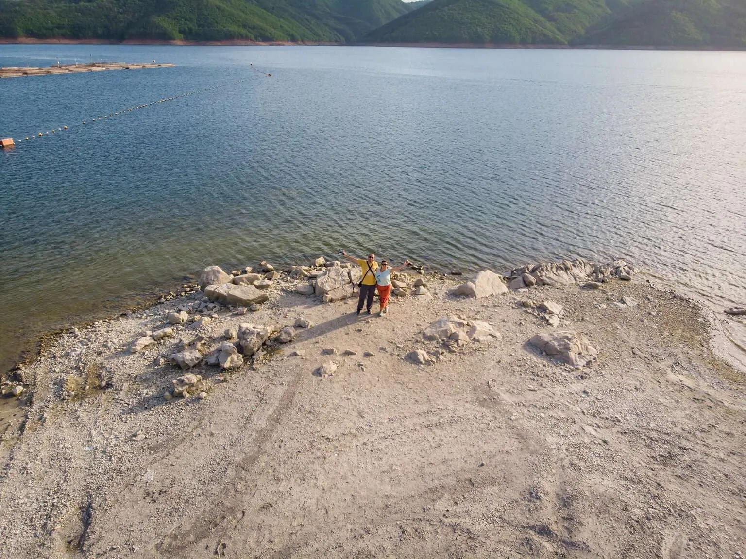 Kardjali dam by drone, Bulgaria