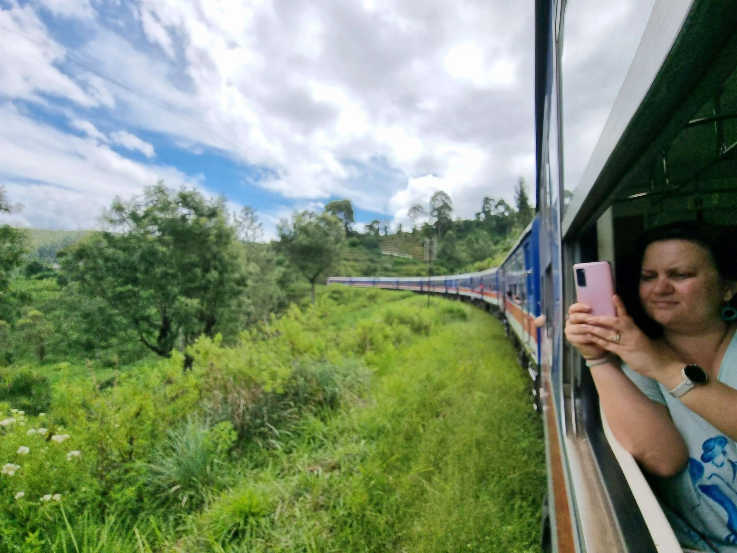 Train ride in Sri Lanka