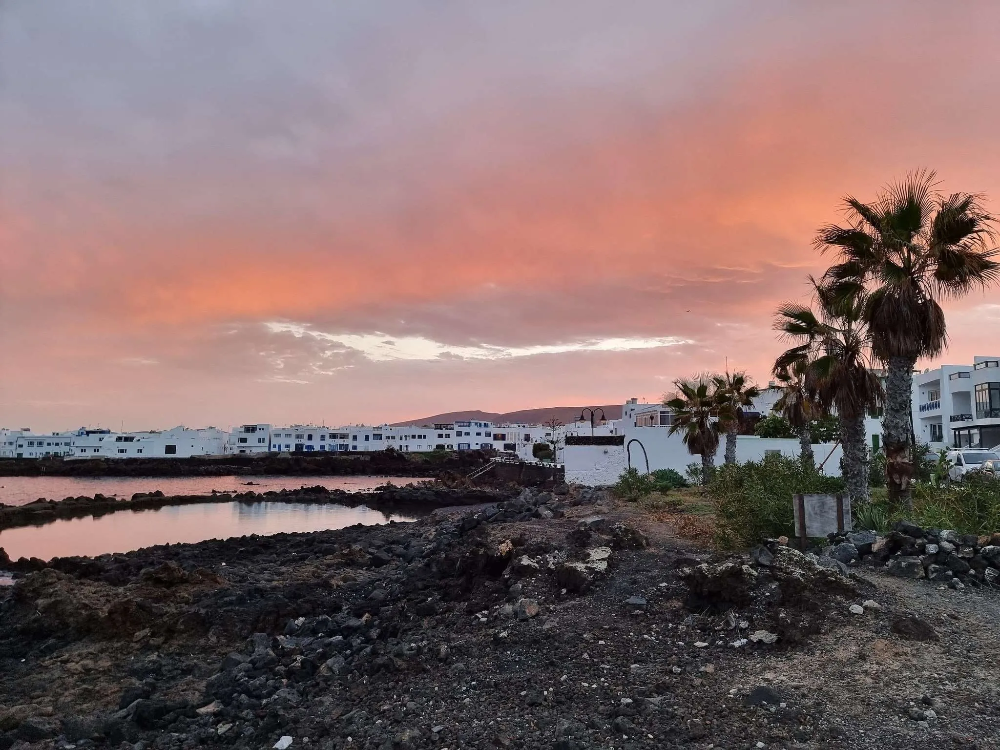 Sunset in Punta Mujeres, Lanzarote
