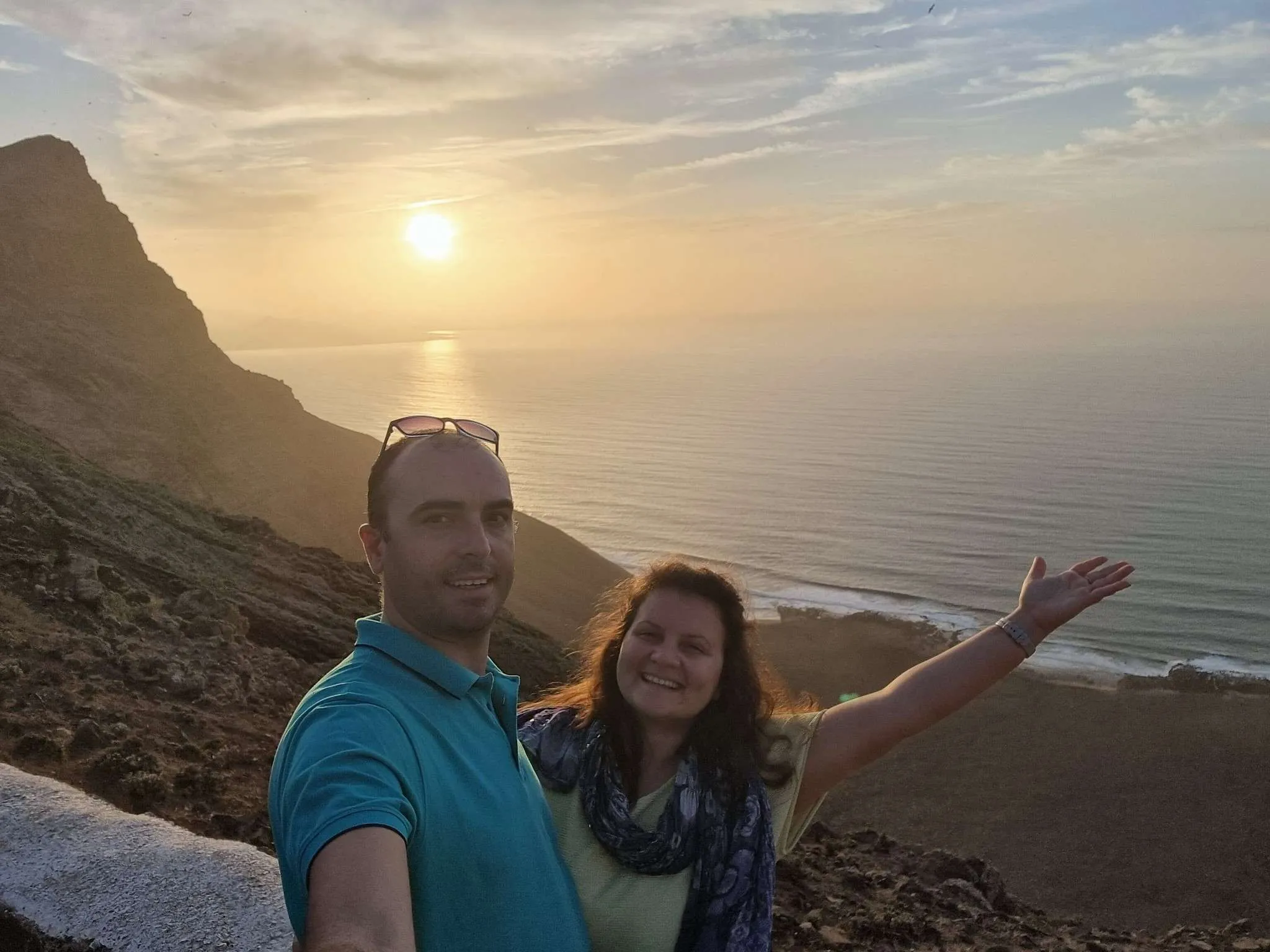 Sunset view from Mirador del Guinate, Lanzarote